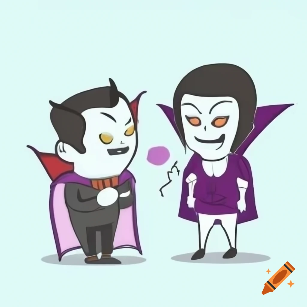 Two vampires engaged in conversation