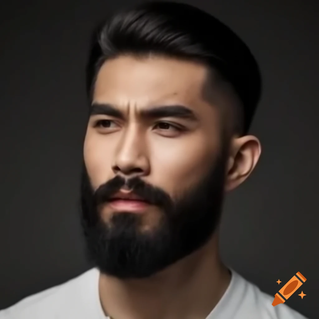 Hyper realistic portrait of a male journalist with curly brown hair and