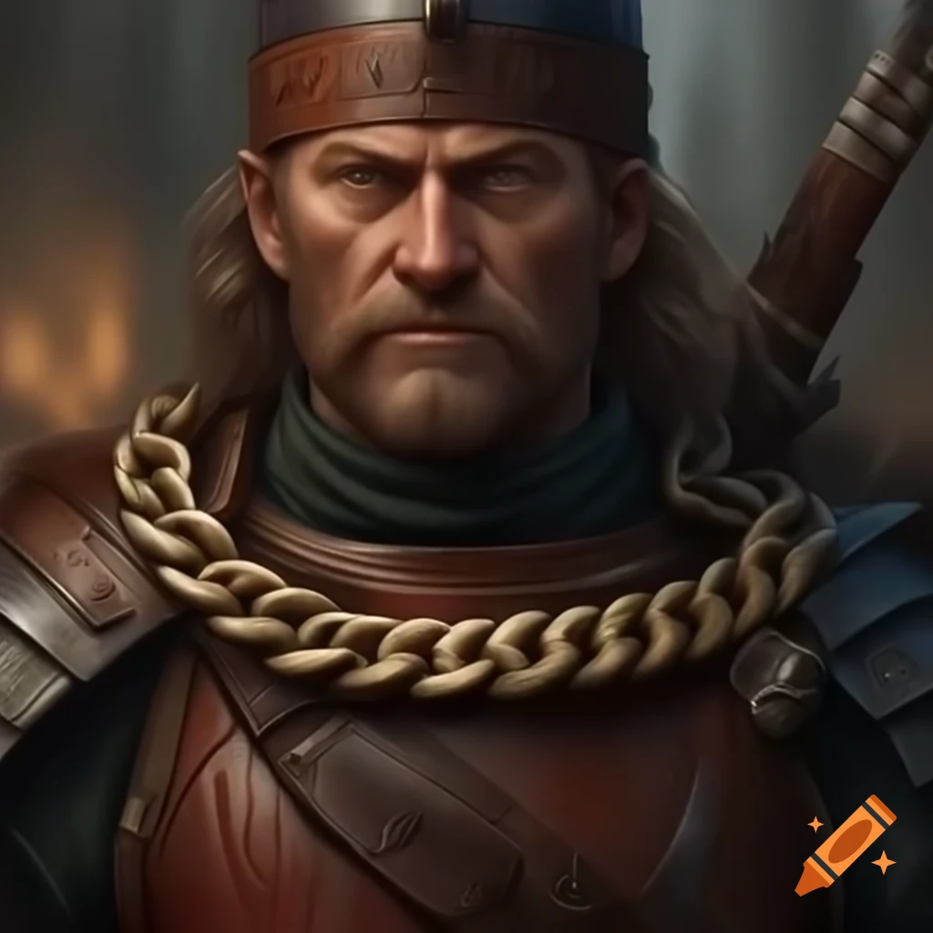Musketman with chain and leather armor