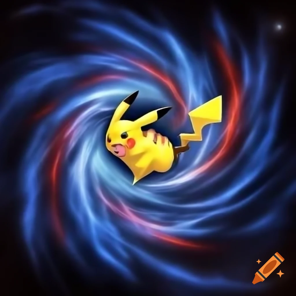 Pikachu and Easter Bunny in a battle against cosmic illusions