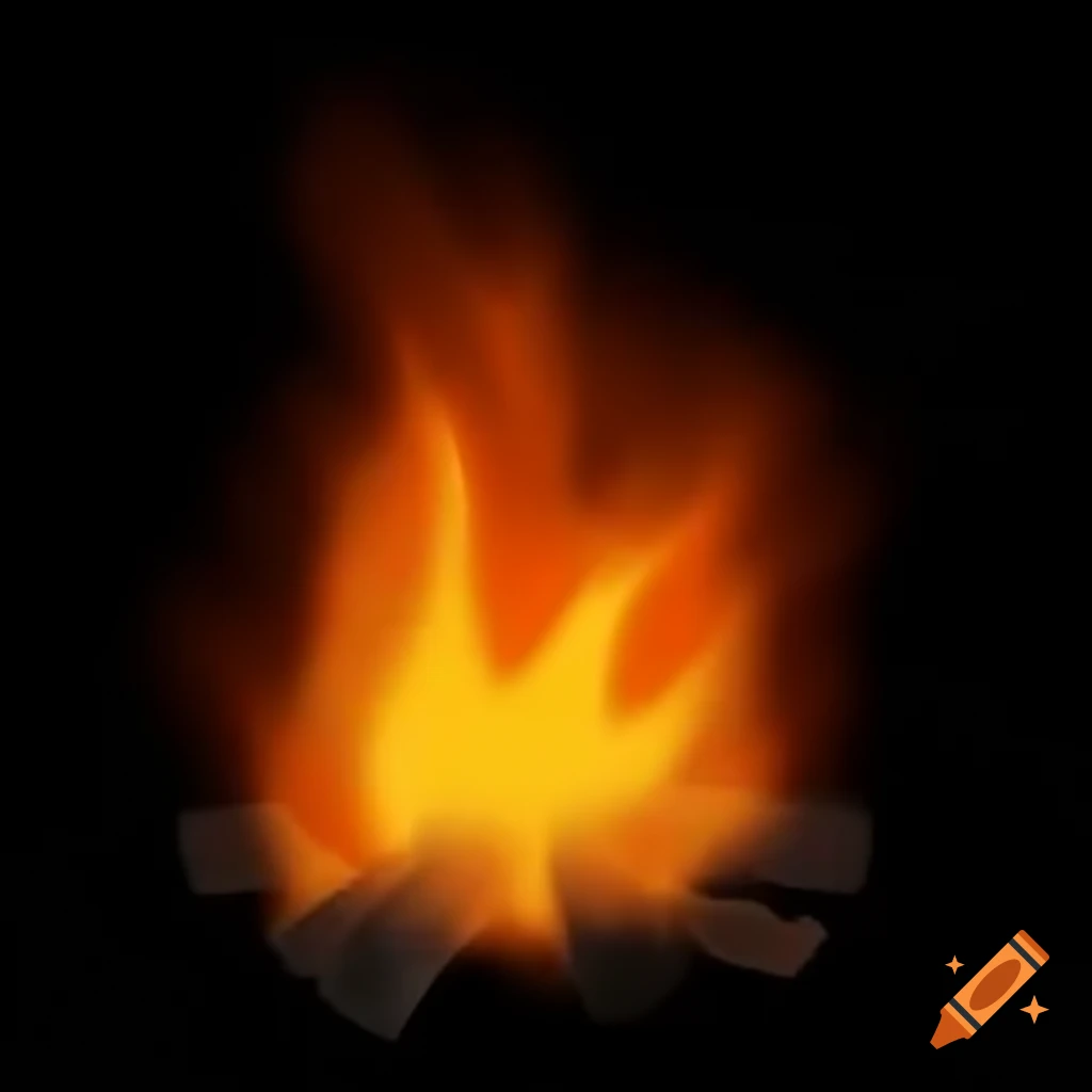 Large burning and smoldering fire