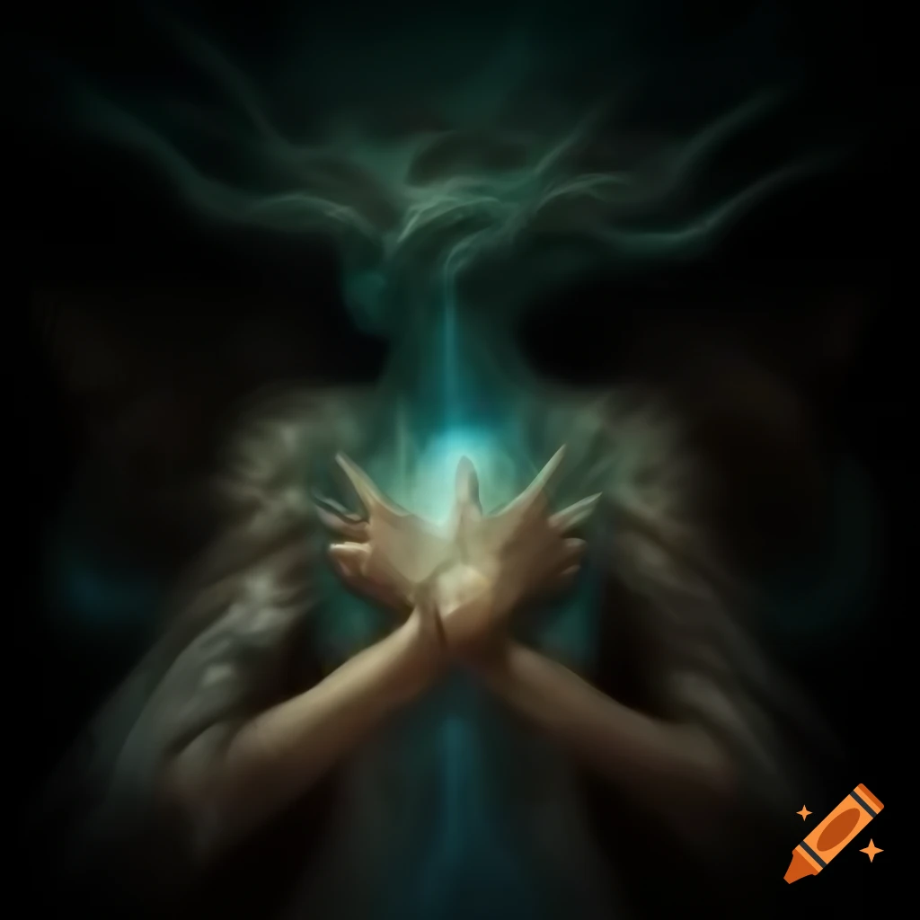 Conceptual representation of self-devouring mind