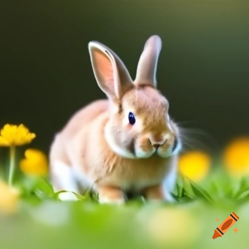 Small bunny in a natural setting