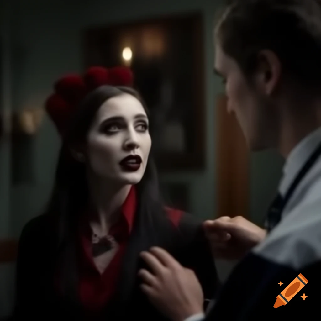 Vampire interacting with a physician