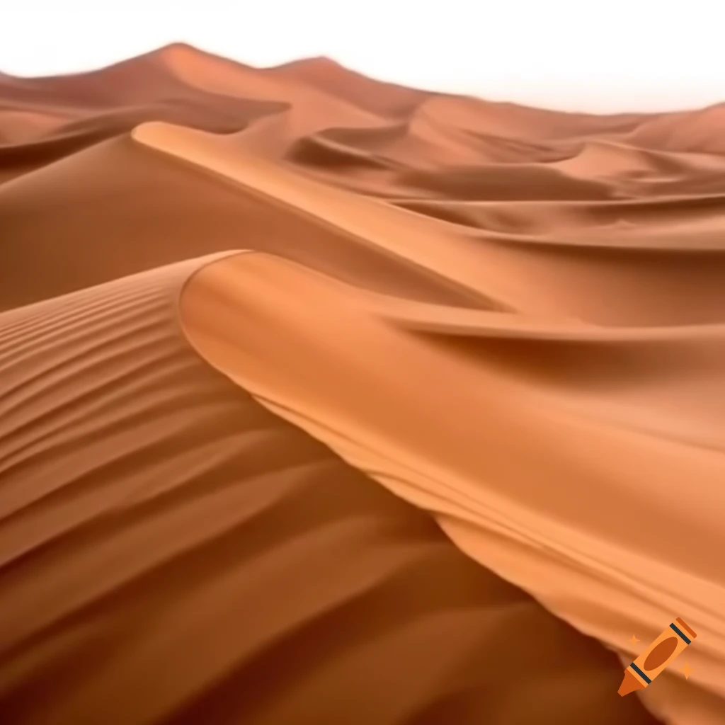 Vast desert dune sands stretching under clear sky