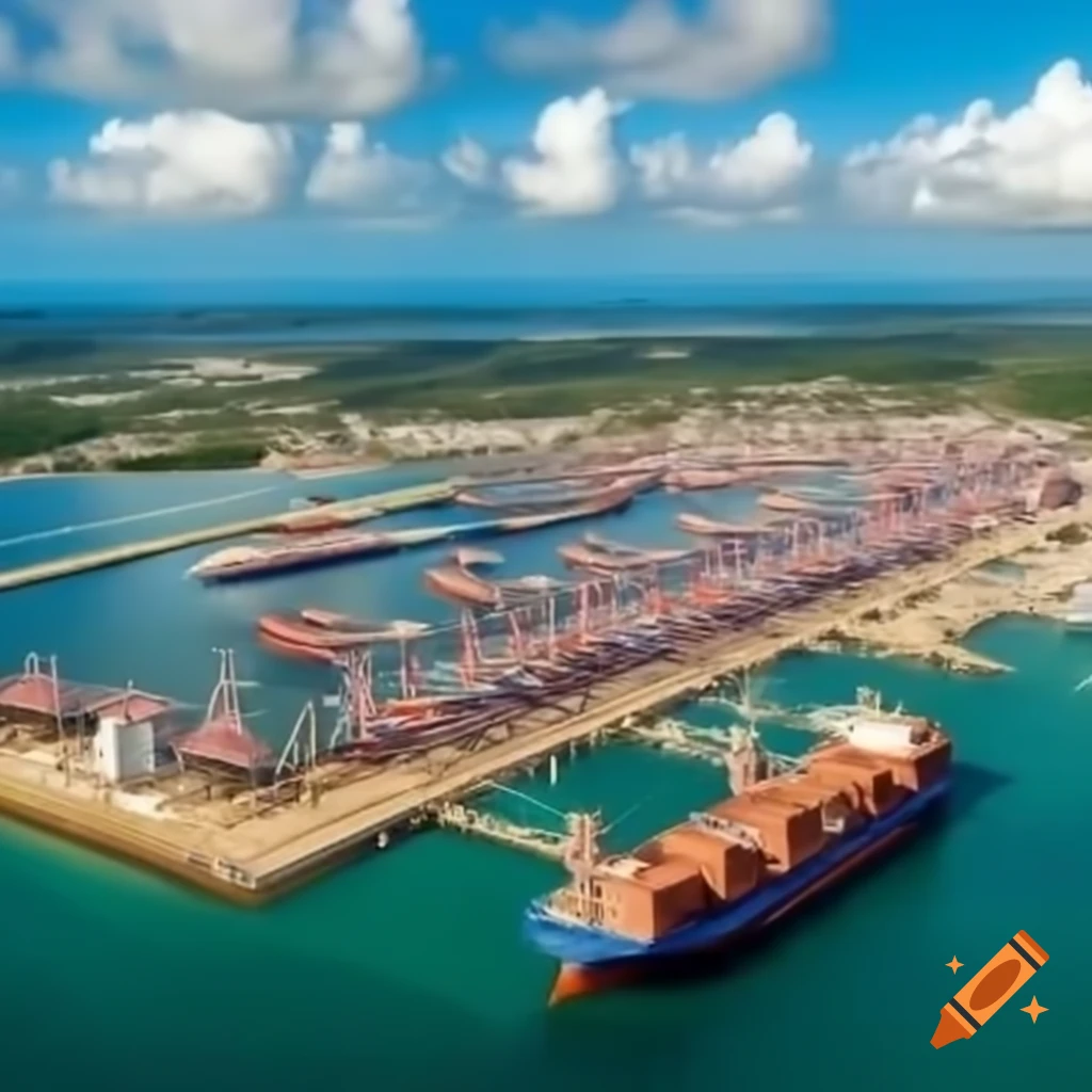 Container ship arriving at Port of Callao