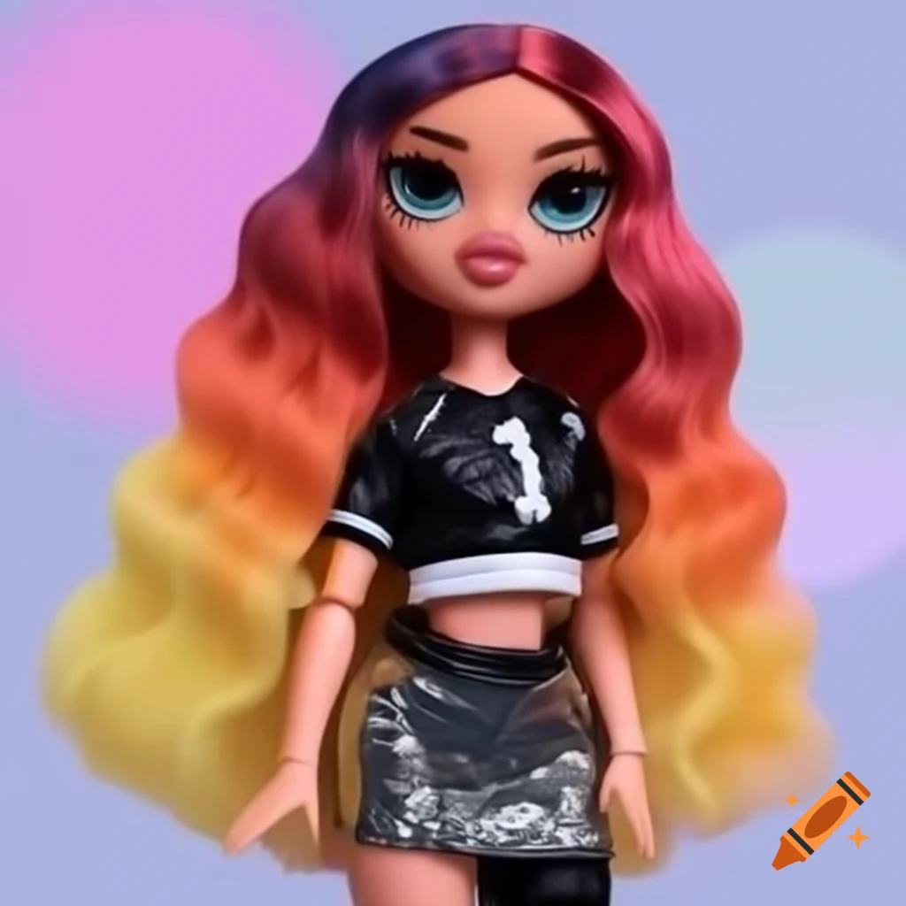 Bratz Doll With 1990 Aesthetic In City At Nighttime Wearing Baby Blue bratz-doll-with-1990-aesthetic-in-city-at-nighttime-wearing-baby-blue