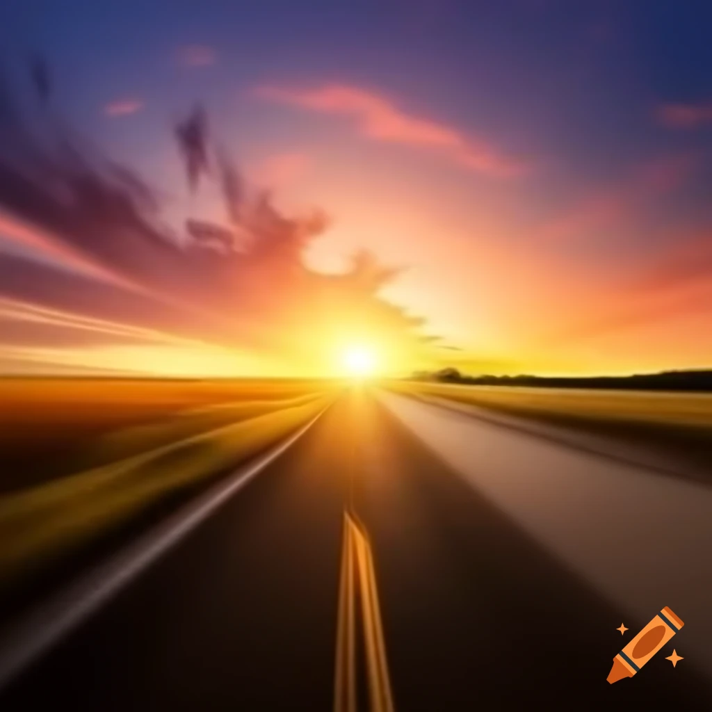 Motion sequence depicting sunrise and sunset
