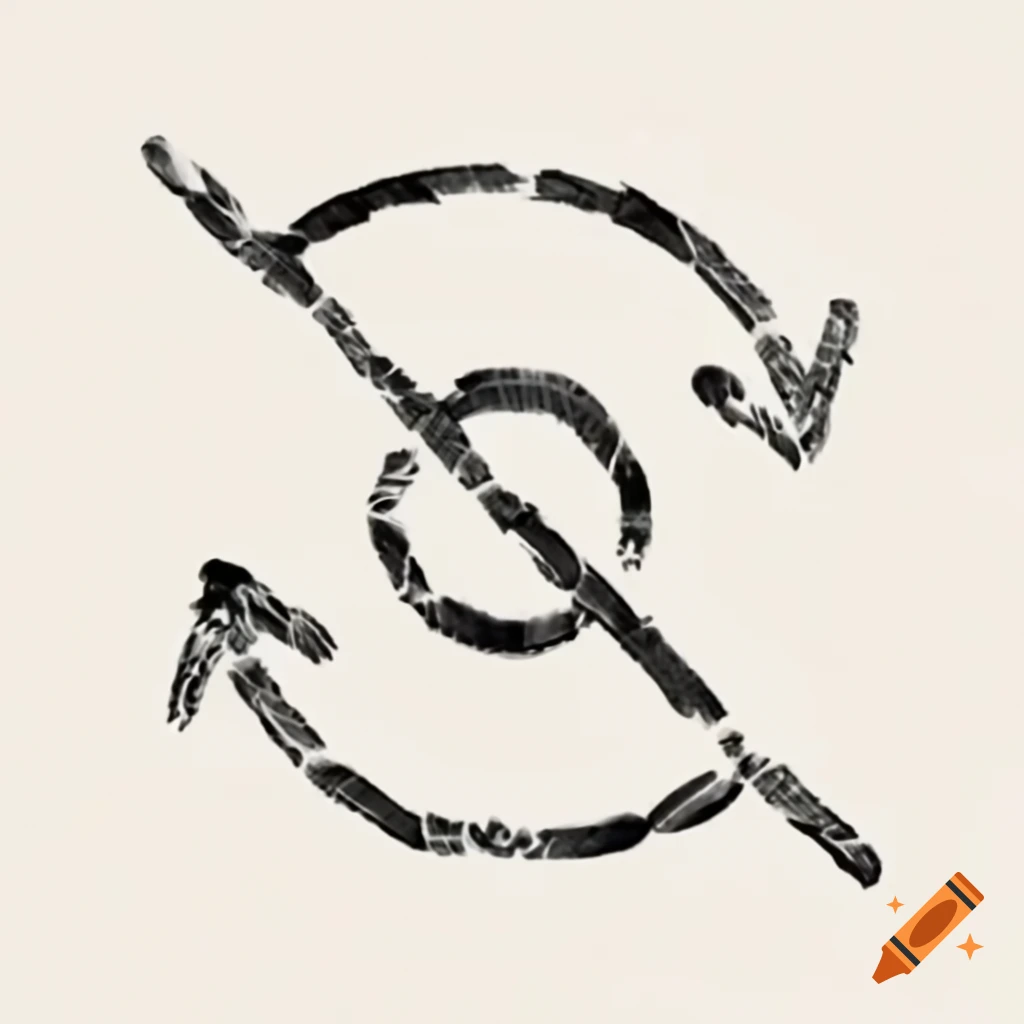 Sketch of a runic symbol representing The Creator