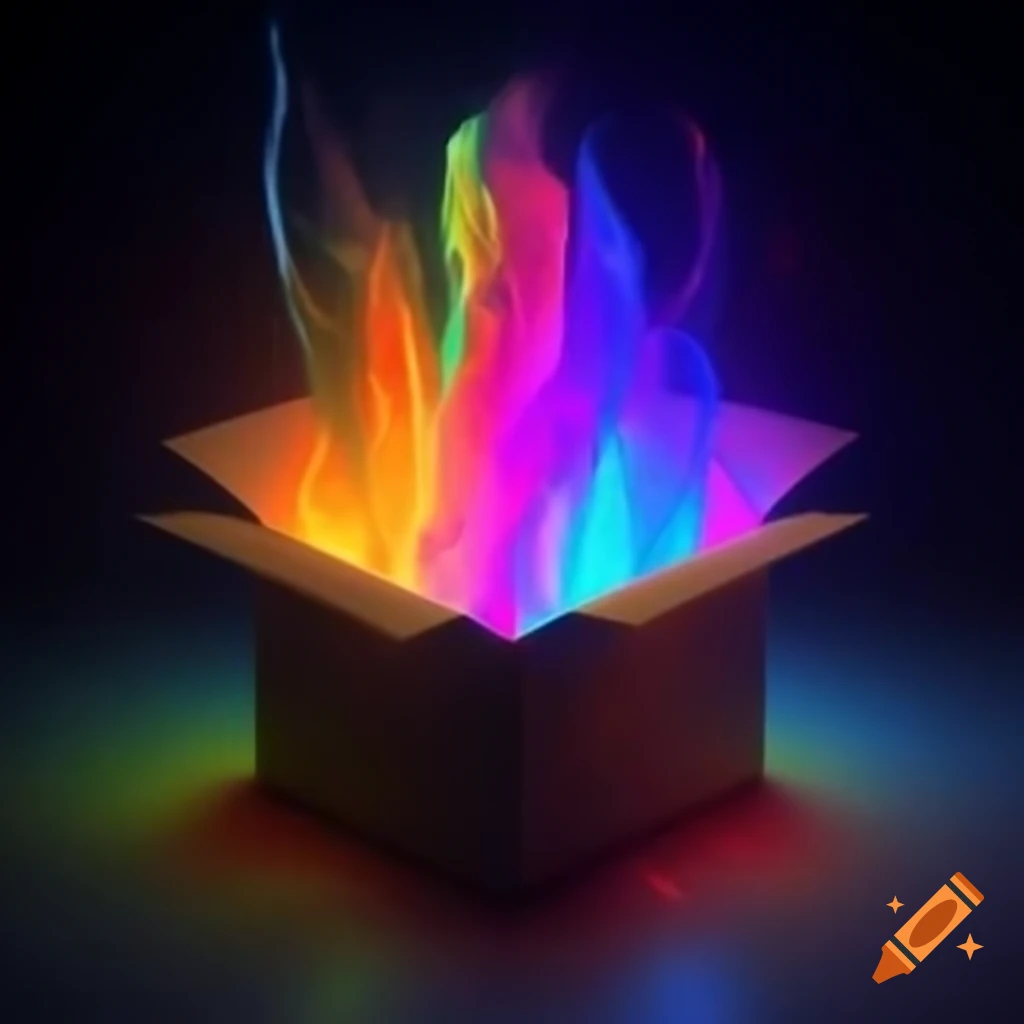 Colorful mystery box