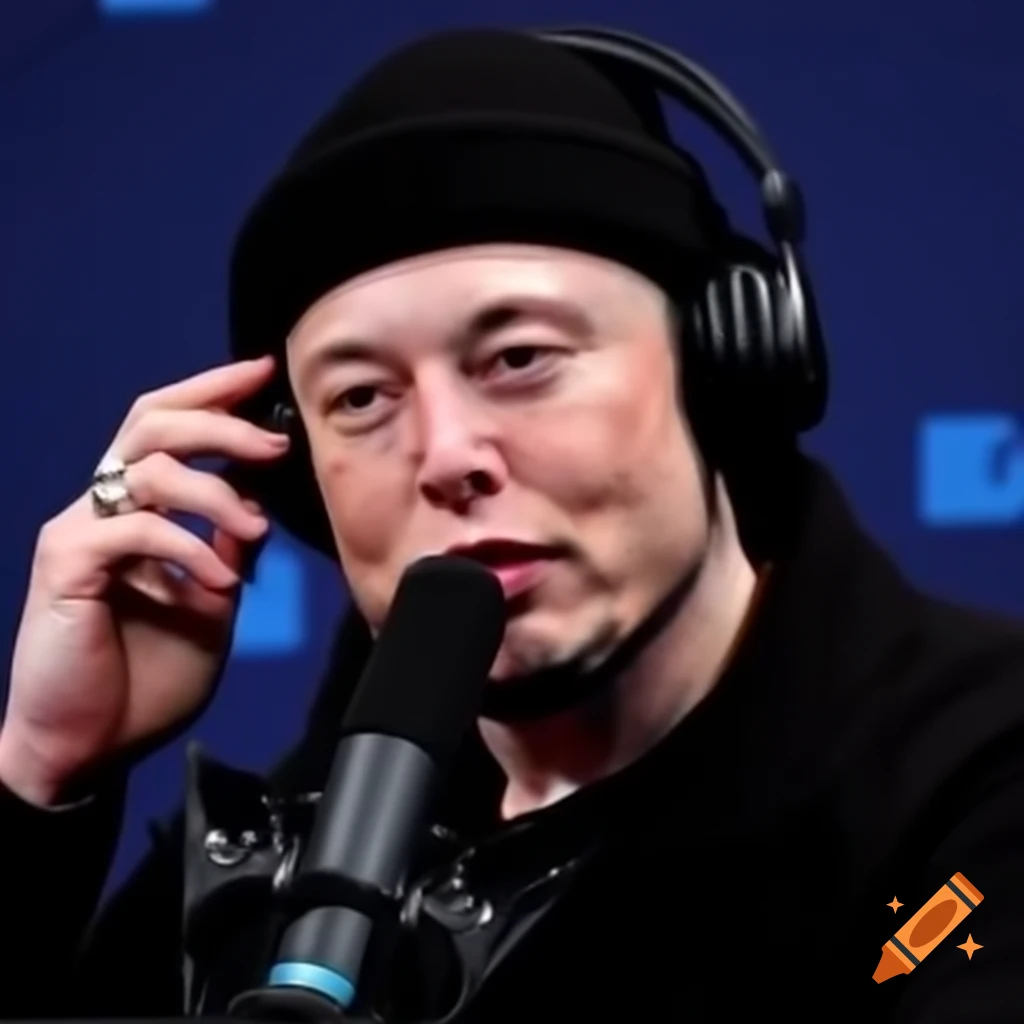Social media influencer in black knit hat live streaming podcast on