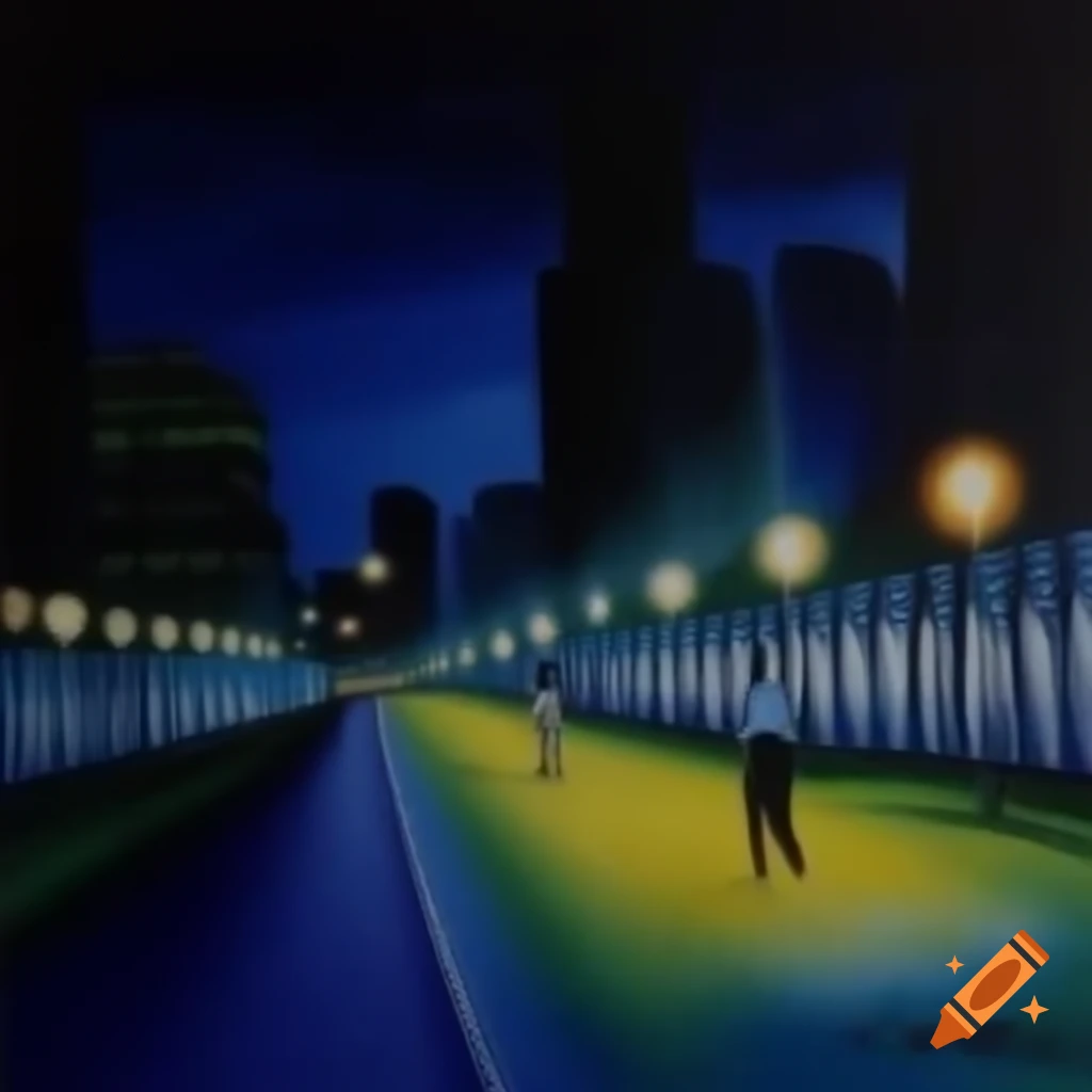 Aesthetic photo of a woman walking home at night on an empty road in Bangladesh