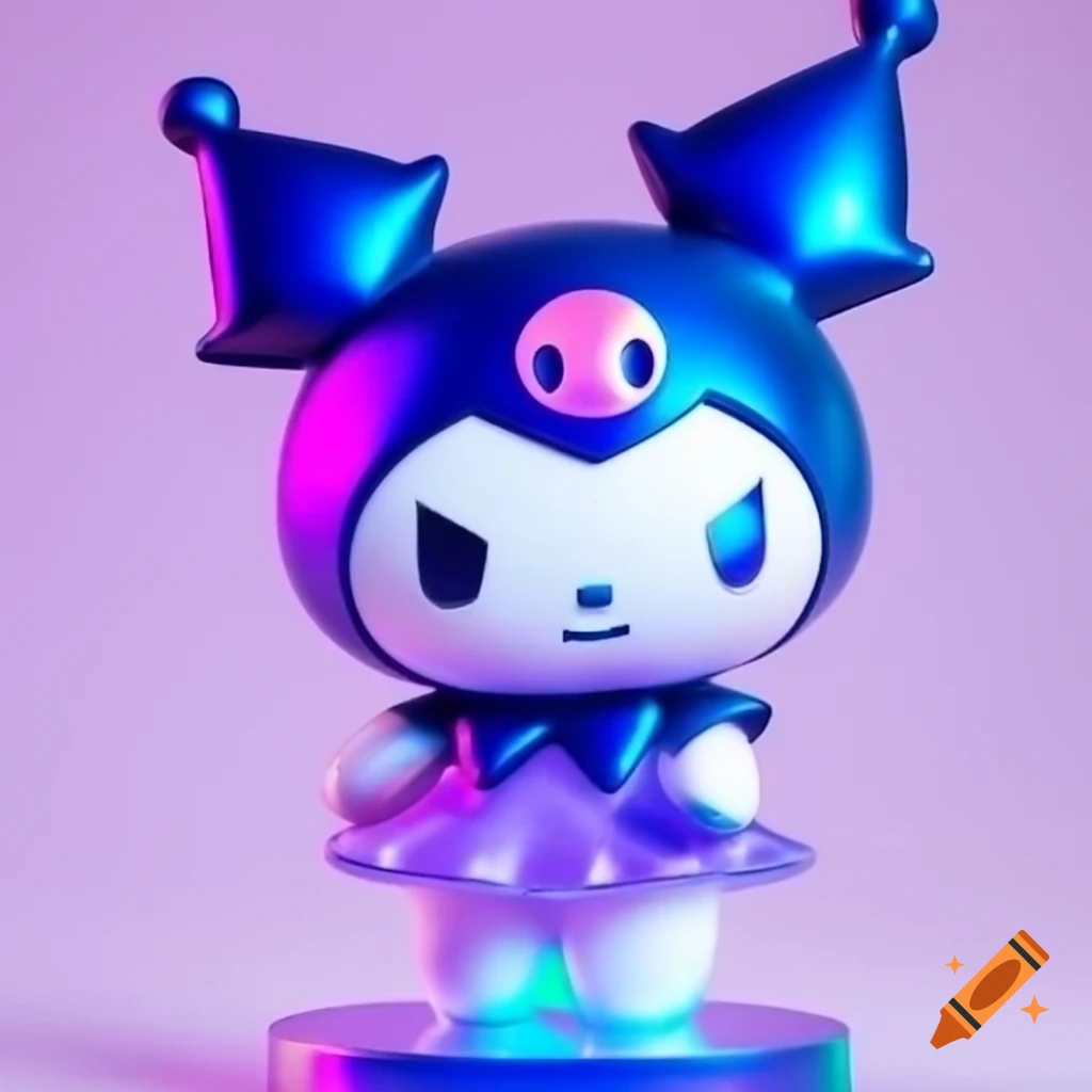 Holographic Kuromi character art