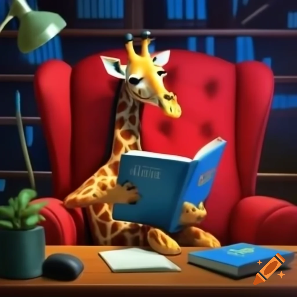 Human like giraffe character dancing tango on craiyon