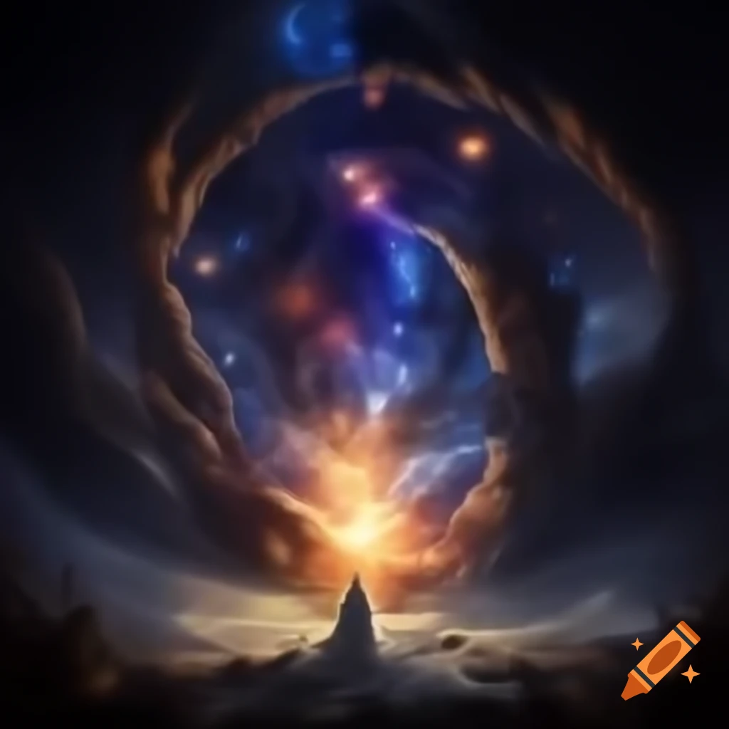 Imagery depicting the end of the world according to the book of