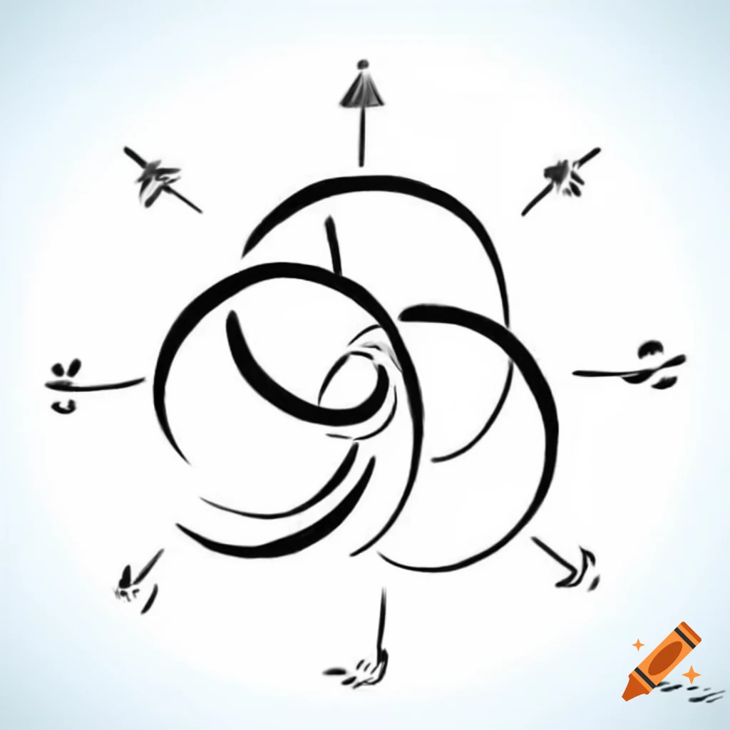 Sketch of a runic Sanskrit symbol representing an aett