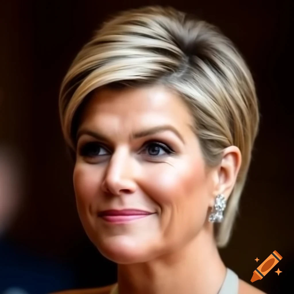 Queen Maxima short pixie cut hairstyle transformation