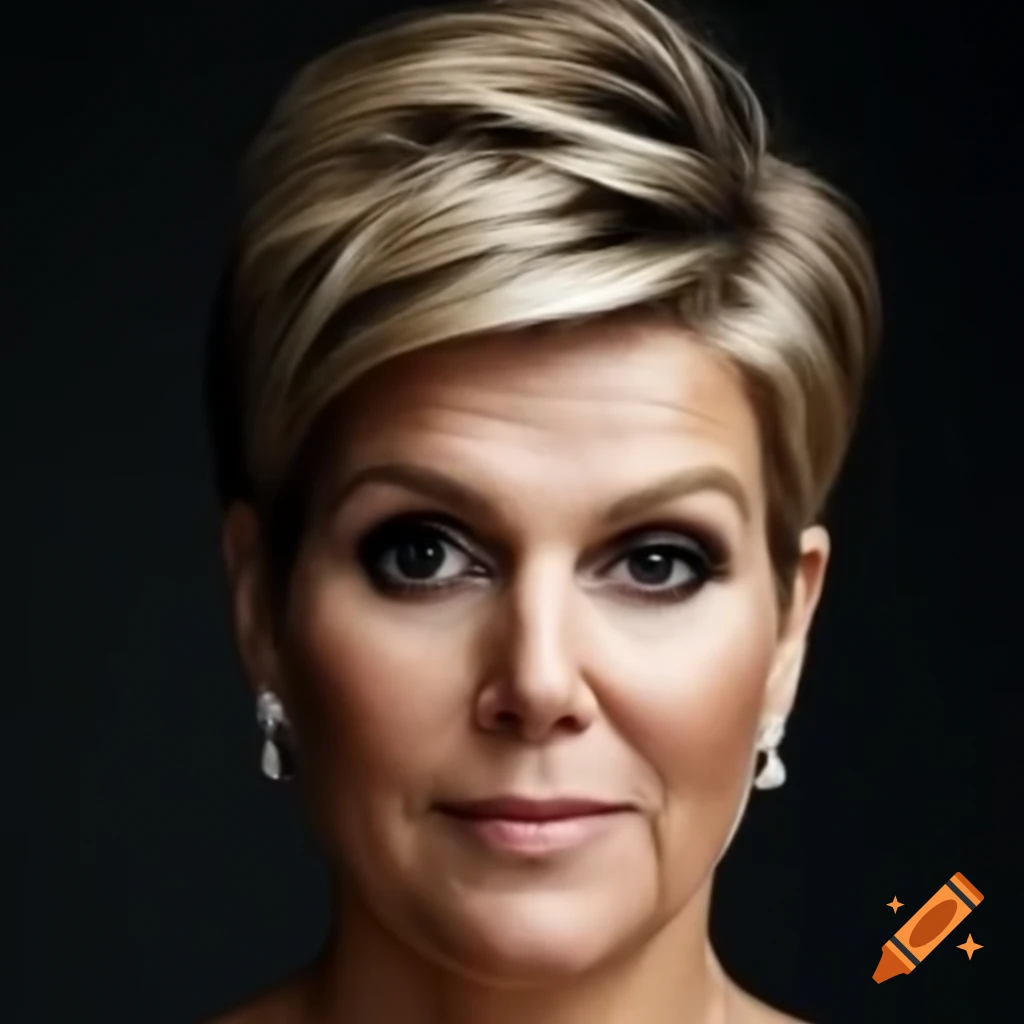 Queen Maxima short pixie cut hairstyle transformation