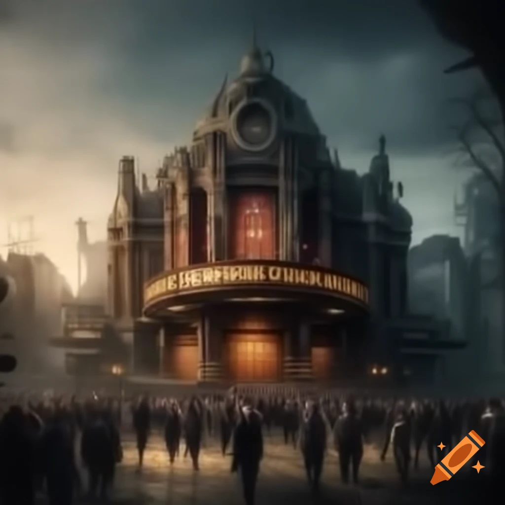 Steampunk opera house architecture