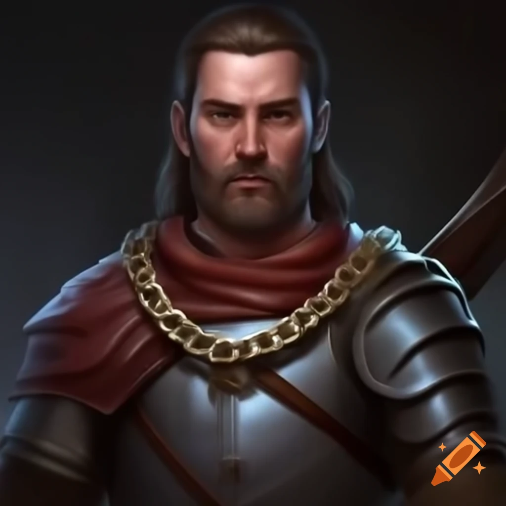 Musketman wearing chain and leather armor