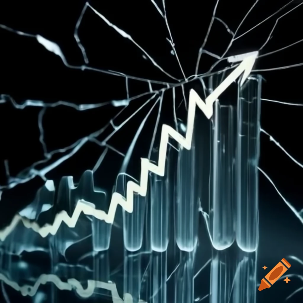 Stocks resting on broken glass