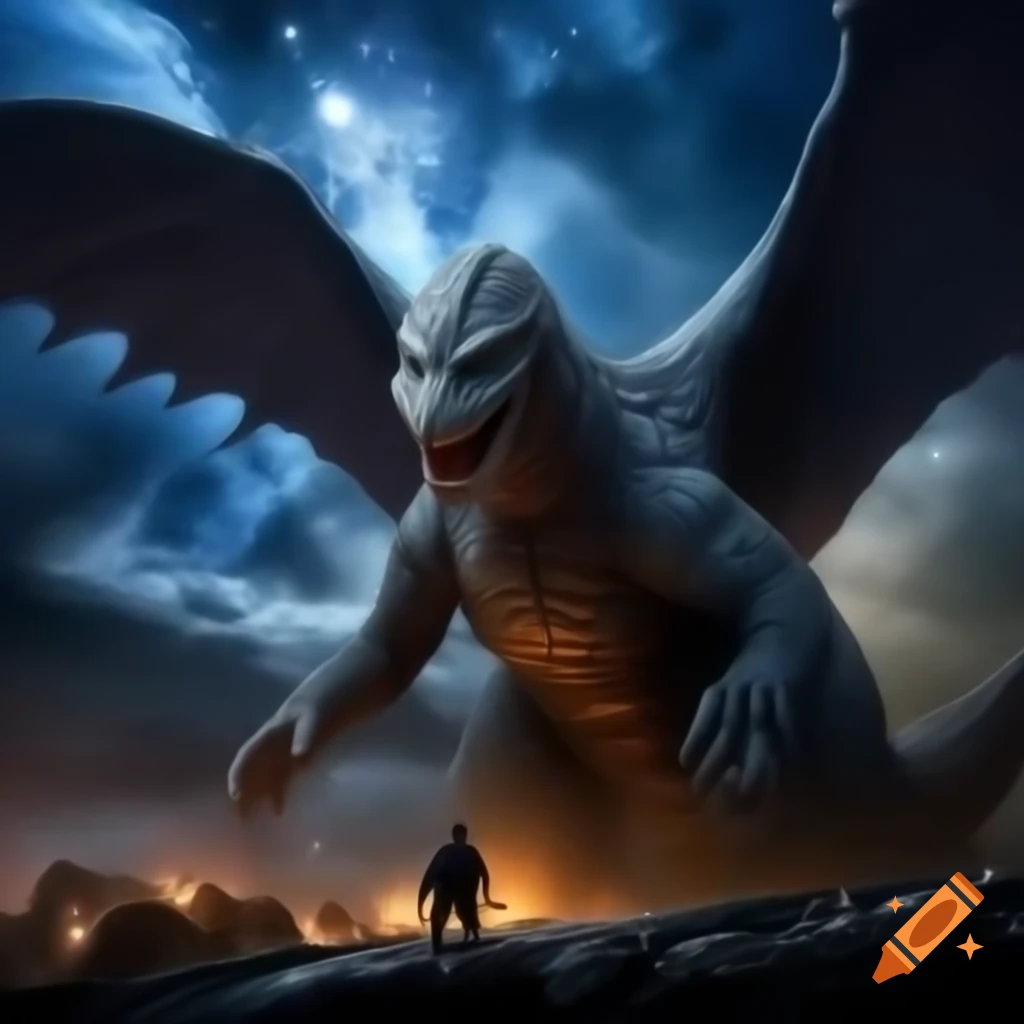 Alien angel goddess Adalline unleashing cosmic energies in Dream World