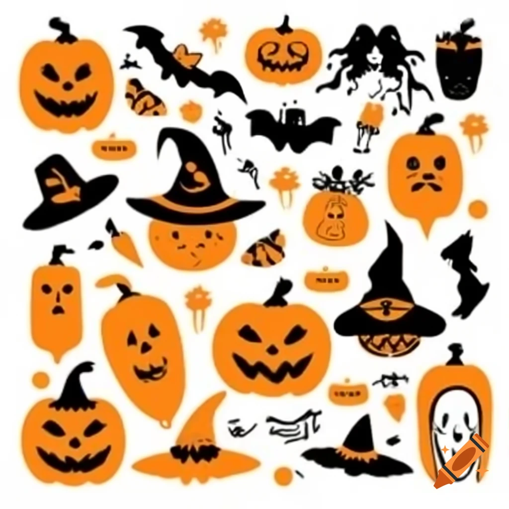 Halloween coloring page featuring castle and spider webs on craiyon
