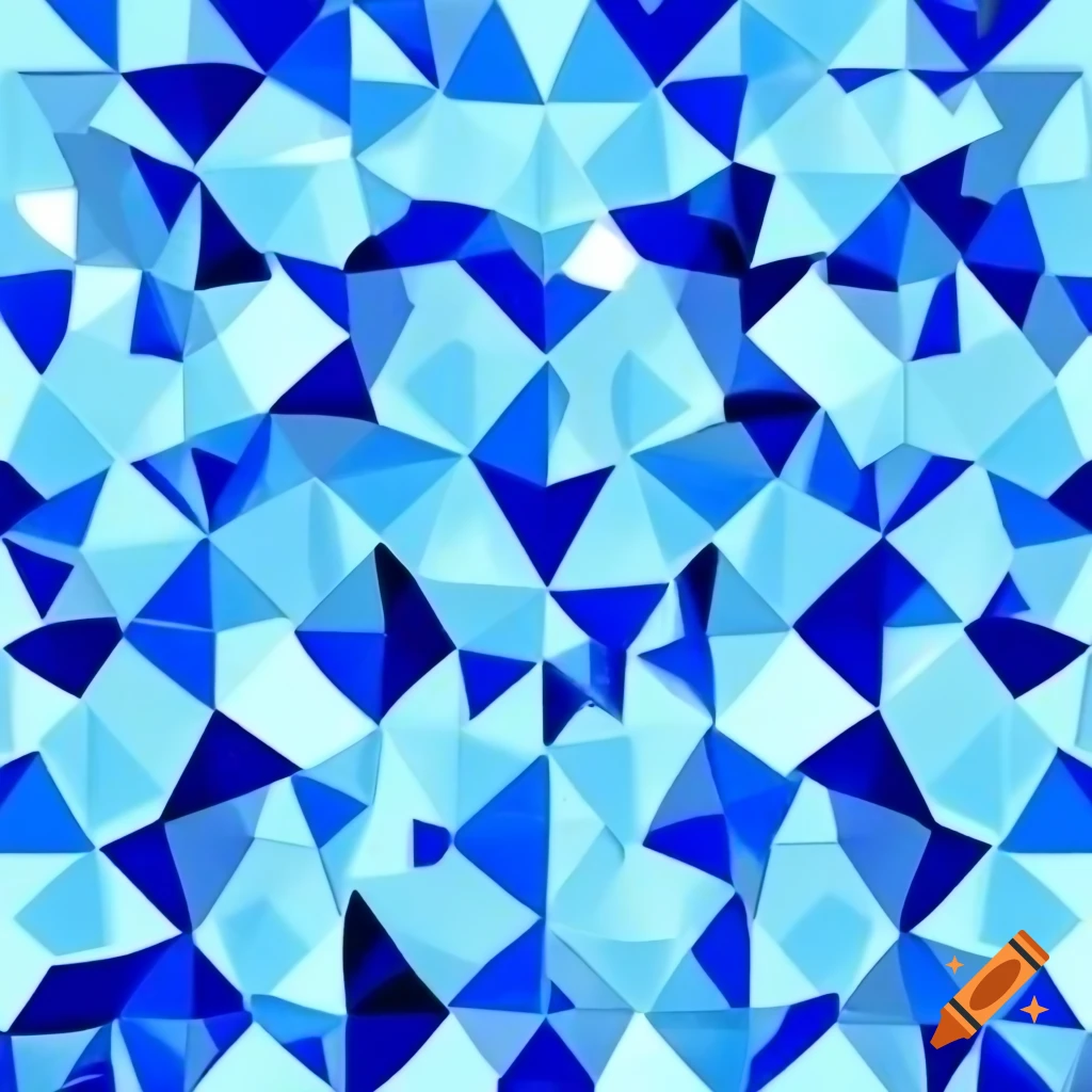 Ice crystal geometric pattern design