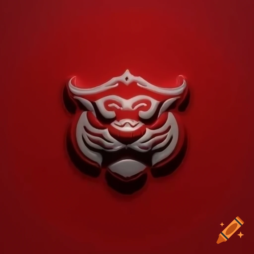 Logo design featuring Thai pattern and tiger motifs in deep red with 'Srichan' text