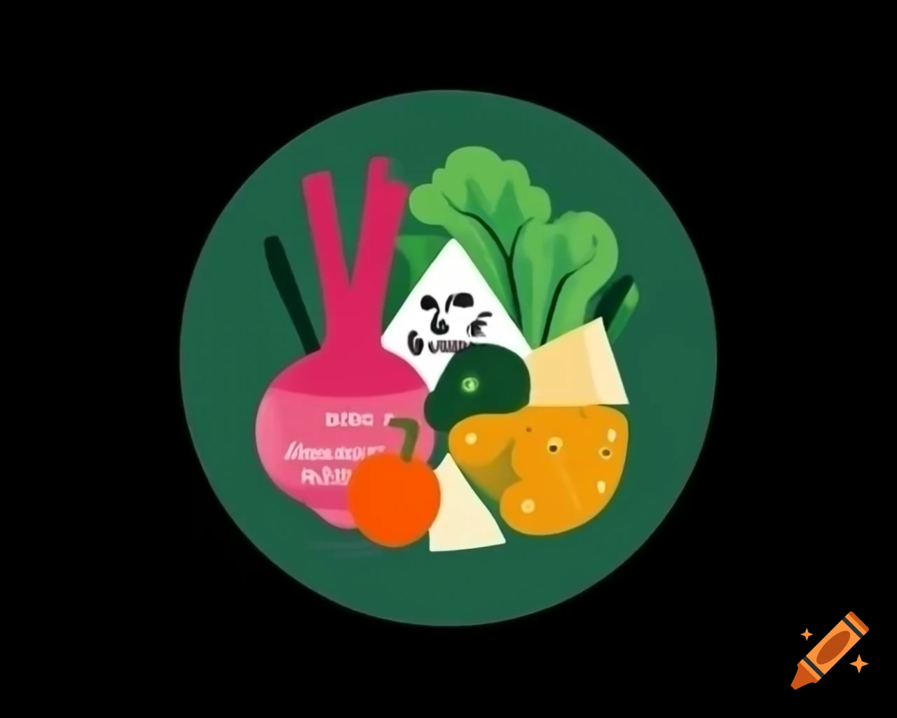 Logo featuring vegetables and cheese with 'Quer Beet Naturkost' text