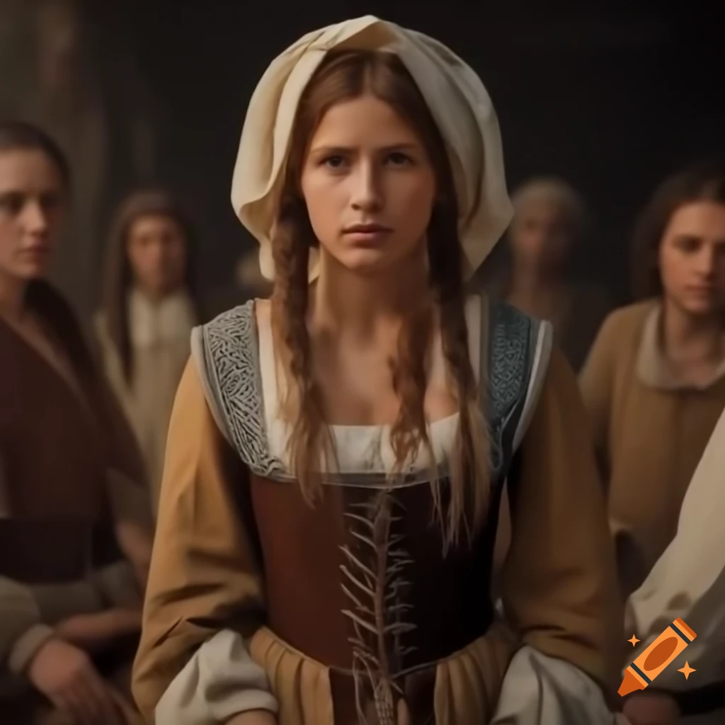 Late Renaissance peasant in full body attire