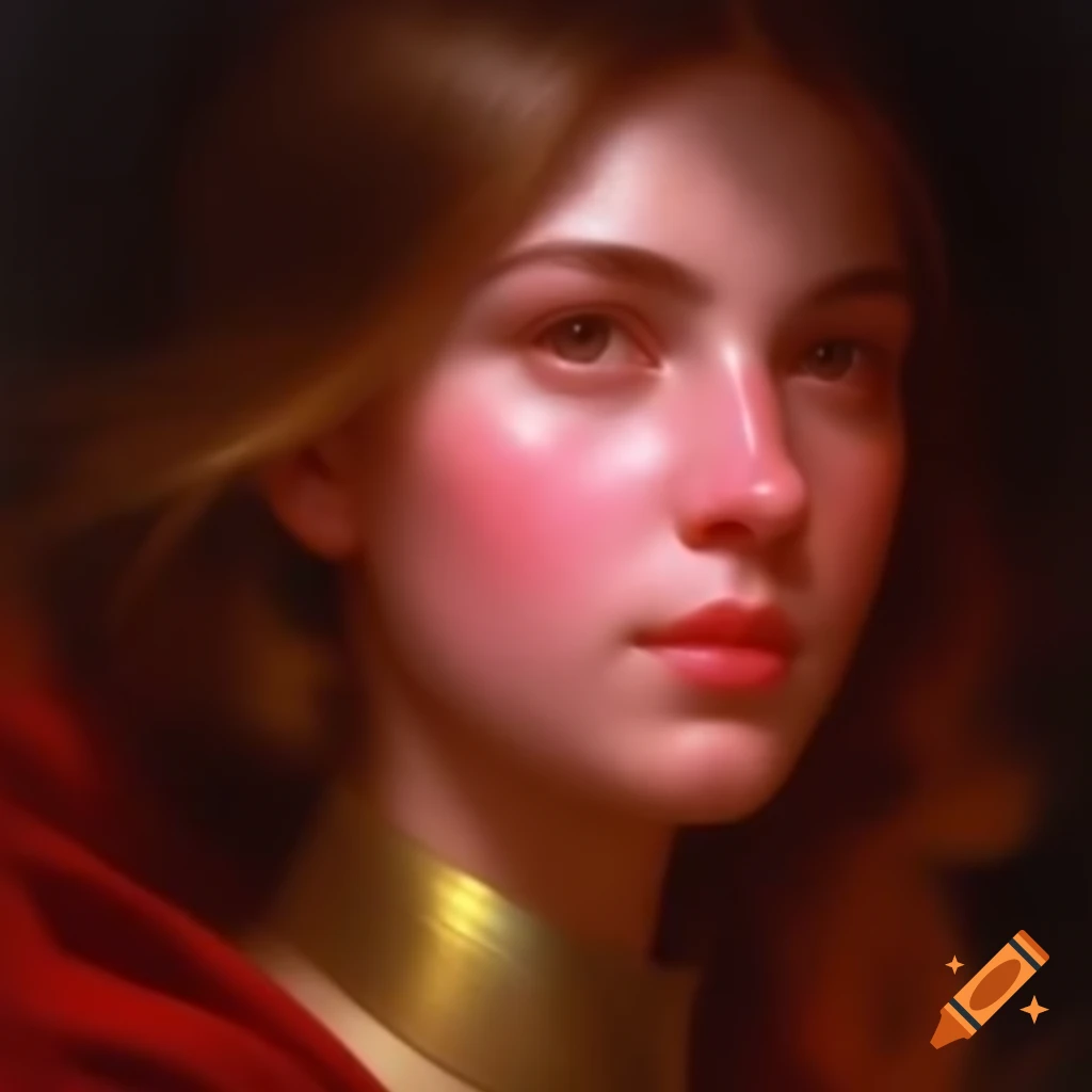Rebellious young woman portrait inspired by Blade Runner in vibrant colors