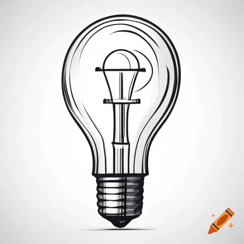 Detailed vector illustration of a light bulb