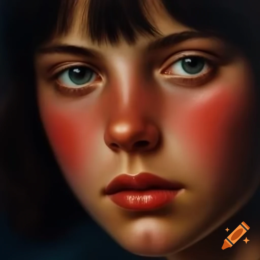 Portrait of a rebellious young woman by Pierre et Gilles