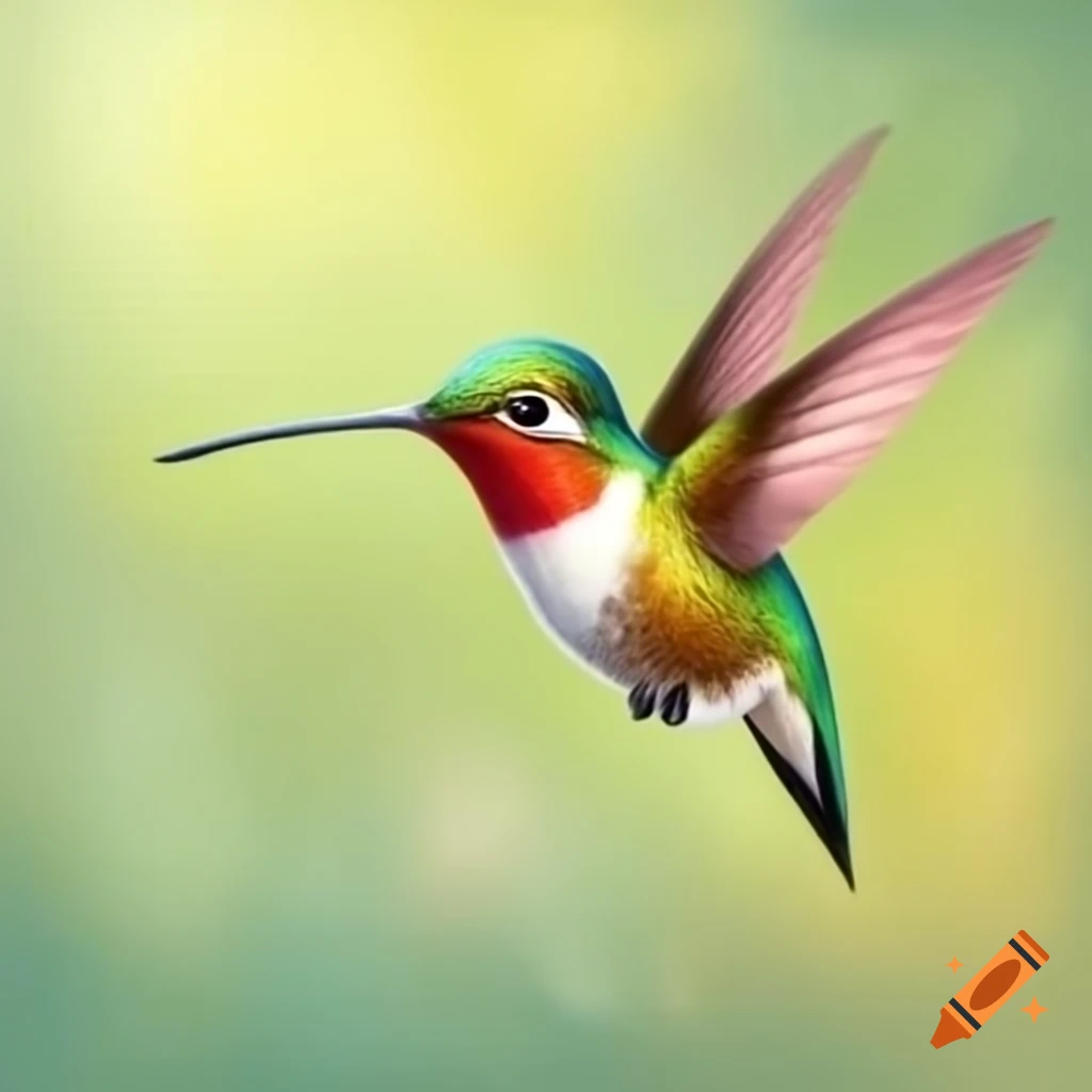 Beautiful hummingbird illustration