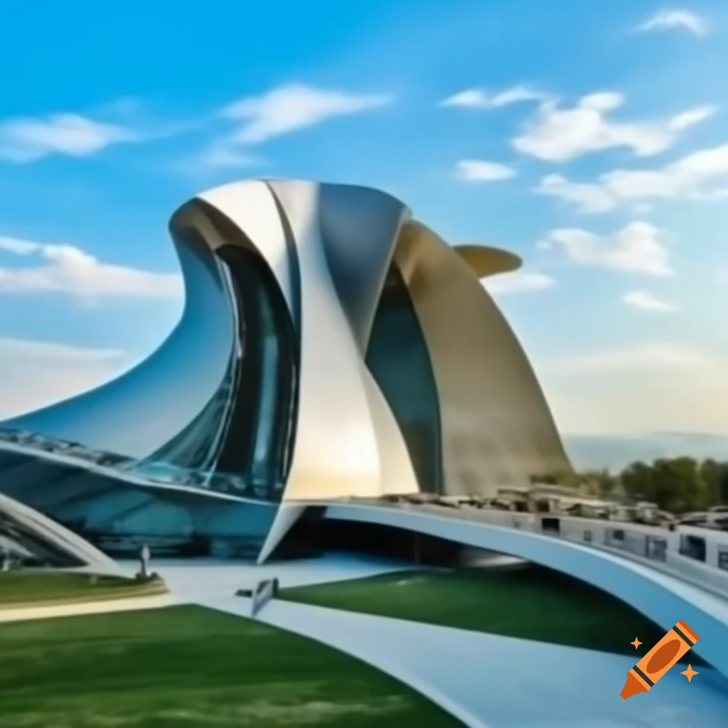 Byzantine architecture in Tbilisi designed by Zaha Hadid