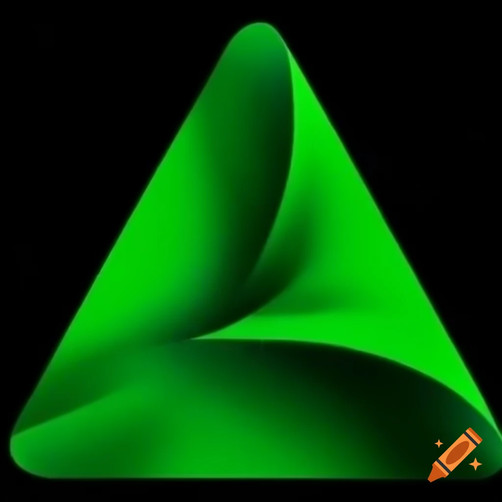 Simple green triangle shape