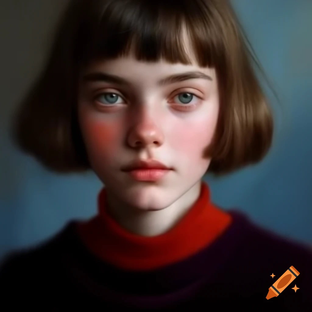Portrait of a rebellious young woman by Pierre et Gilles