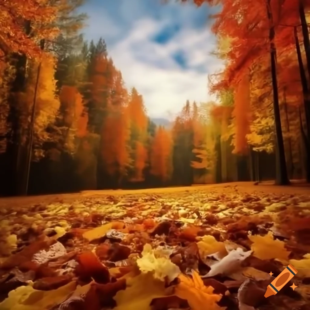 Hyper realistic fall photography backdrops