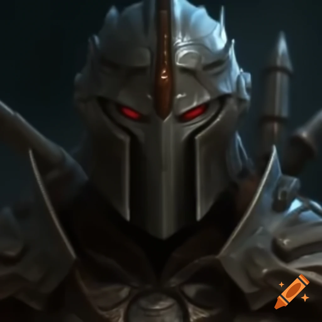 Futuristic warrior in advanced armor