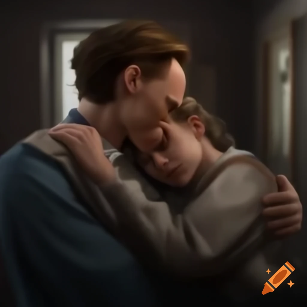 Tom Hiddleston embracing young adult in realistic HD
