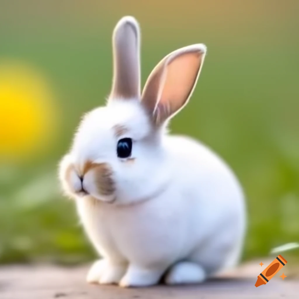 Small bunny in a natural setting