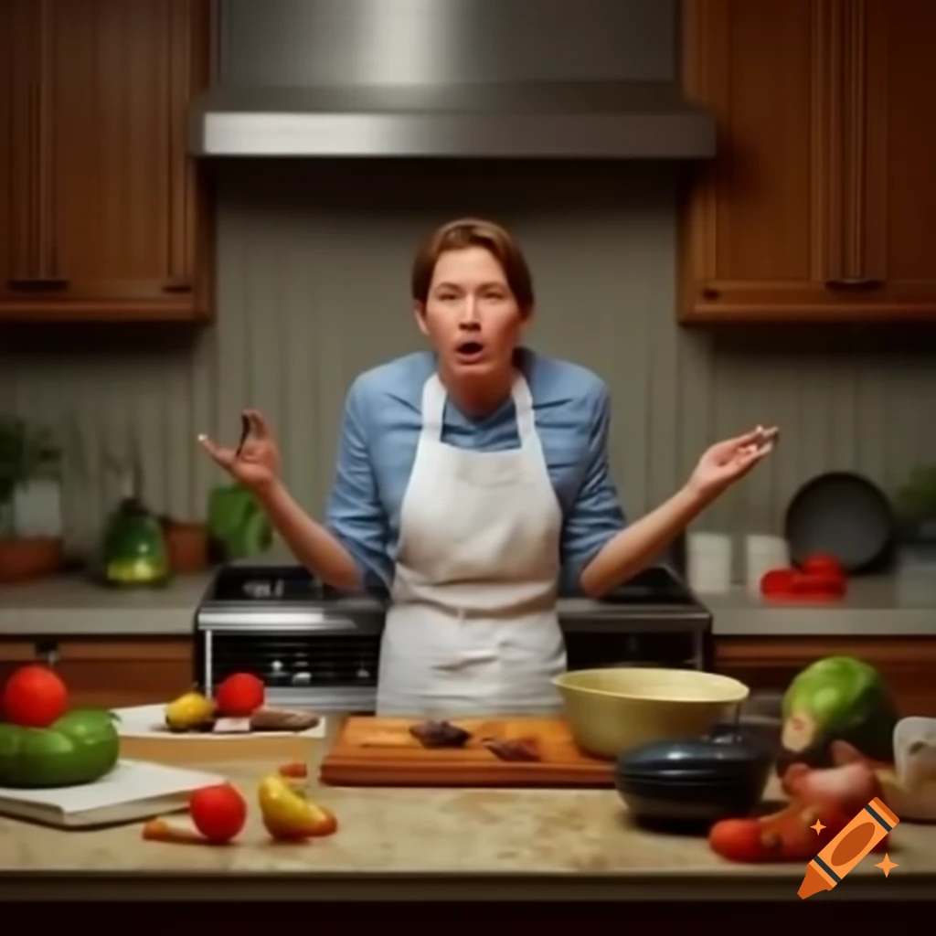 Person confused while cooking due to wrong steps
