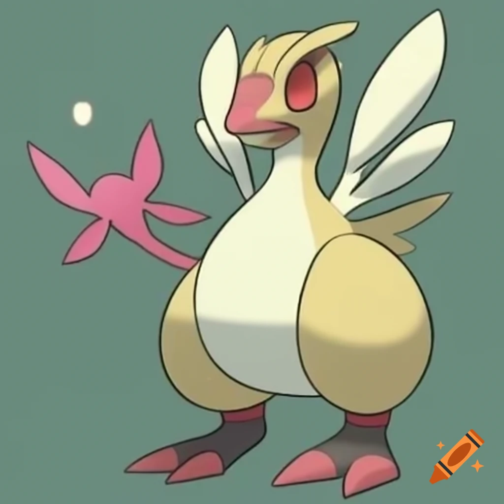 Concept art of a psychic and normal type Pokémon named Mentoris with two evolutions
