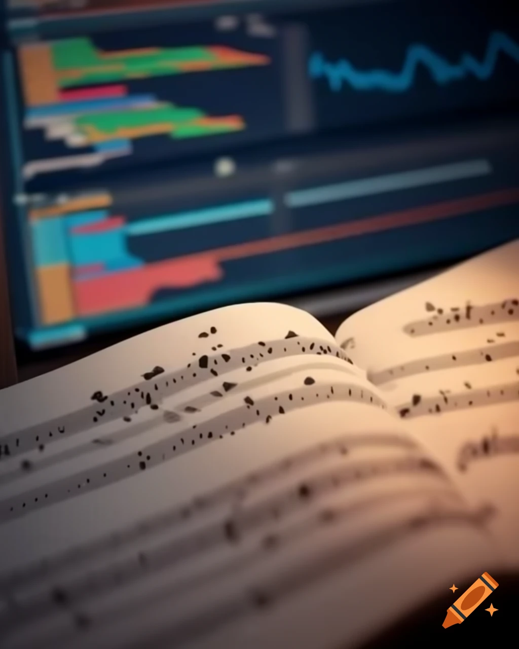 Music notation displayed on software interface