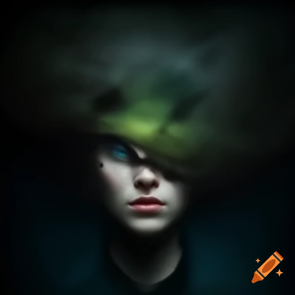Dramatic villain silhouette against dark, moody backdrop