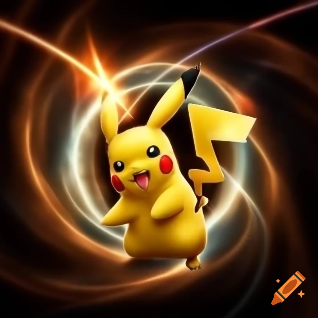 Pikachu and Easter Bunny in a battle against cosmic illusions