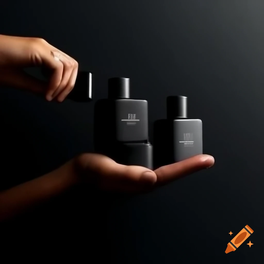 Two 50ml perfumes with black aluminum caps