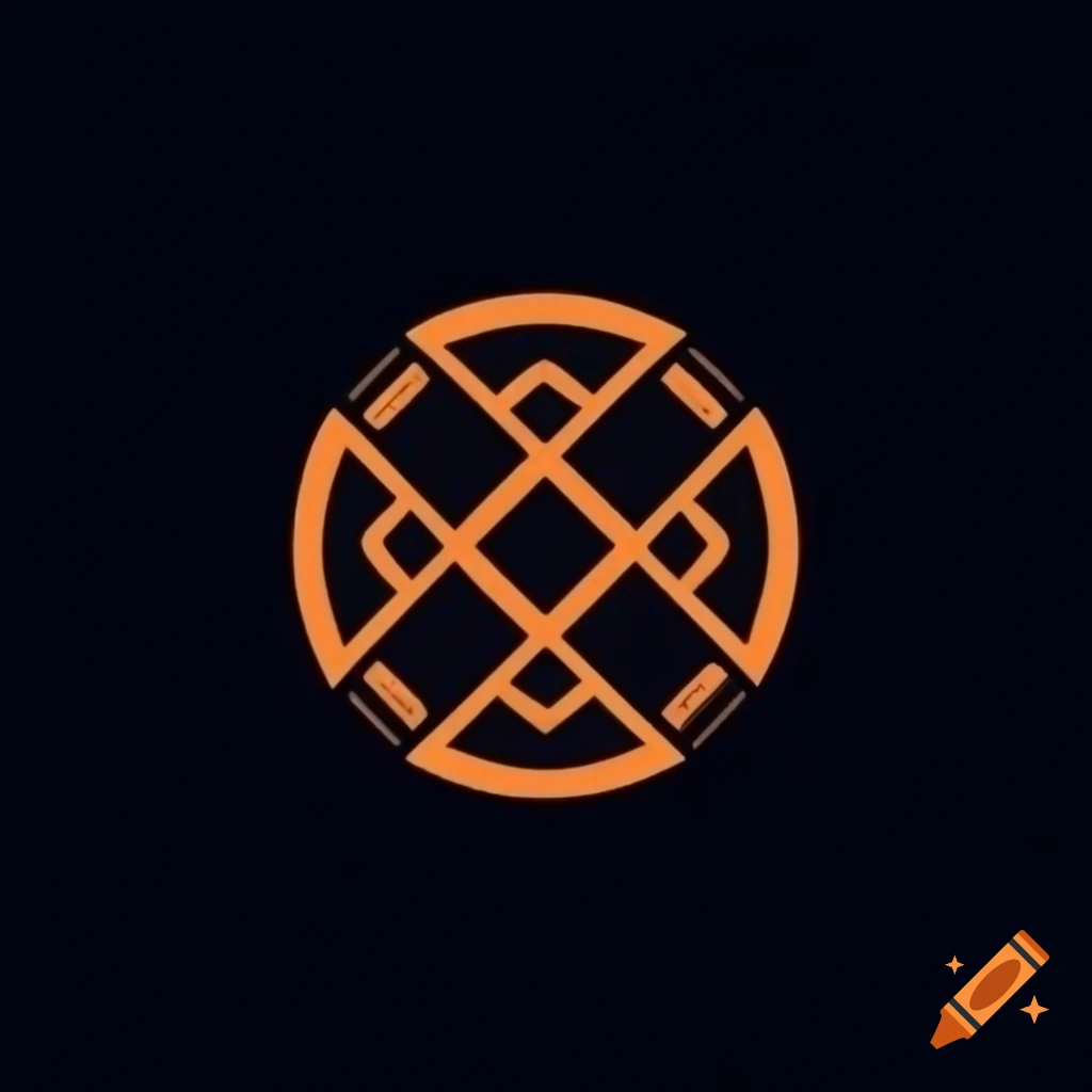 Minimalistic geometric icon representing fire cultist clan