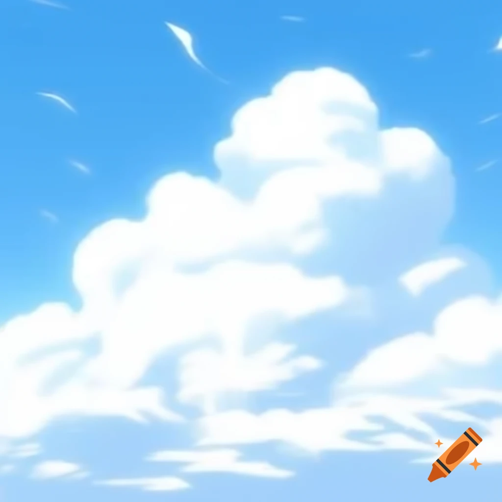 Casual illustration of a summer sky